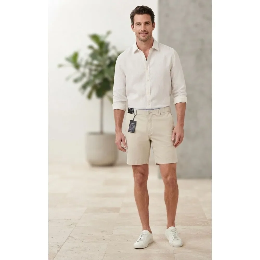 Cremieux Men's Classic Cream Shorts Size 38 NWT Brand New With Tags